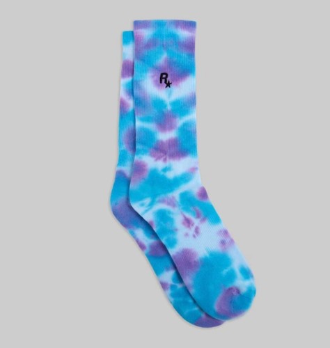 OFFICIAL GTA GRAND THEFT AUTO Rockstar Games Sock Pack Tie-Dye SIZE S/M or L/XL - Picture 3 of 4