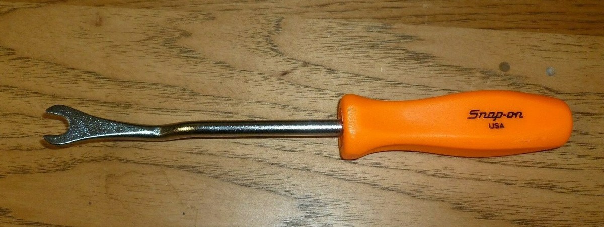CUSTOM - NEW Snap-On Trim Pad Removal Tool - ORANGE HARD HANDLE