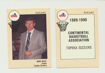 Partial Team Set of 1989/90 ProCards CBA Topeka Sizzlers (b)  (PEO)