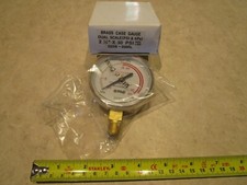 GENTEC G25B-030RL ACETYLENE GAUGE 0-30 psi 2-1/2" inches, 1/4" NPT, B0361