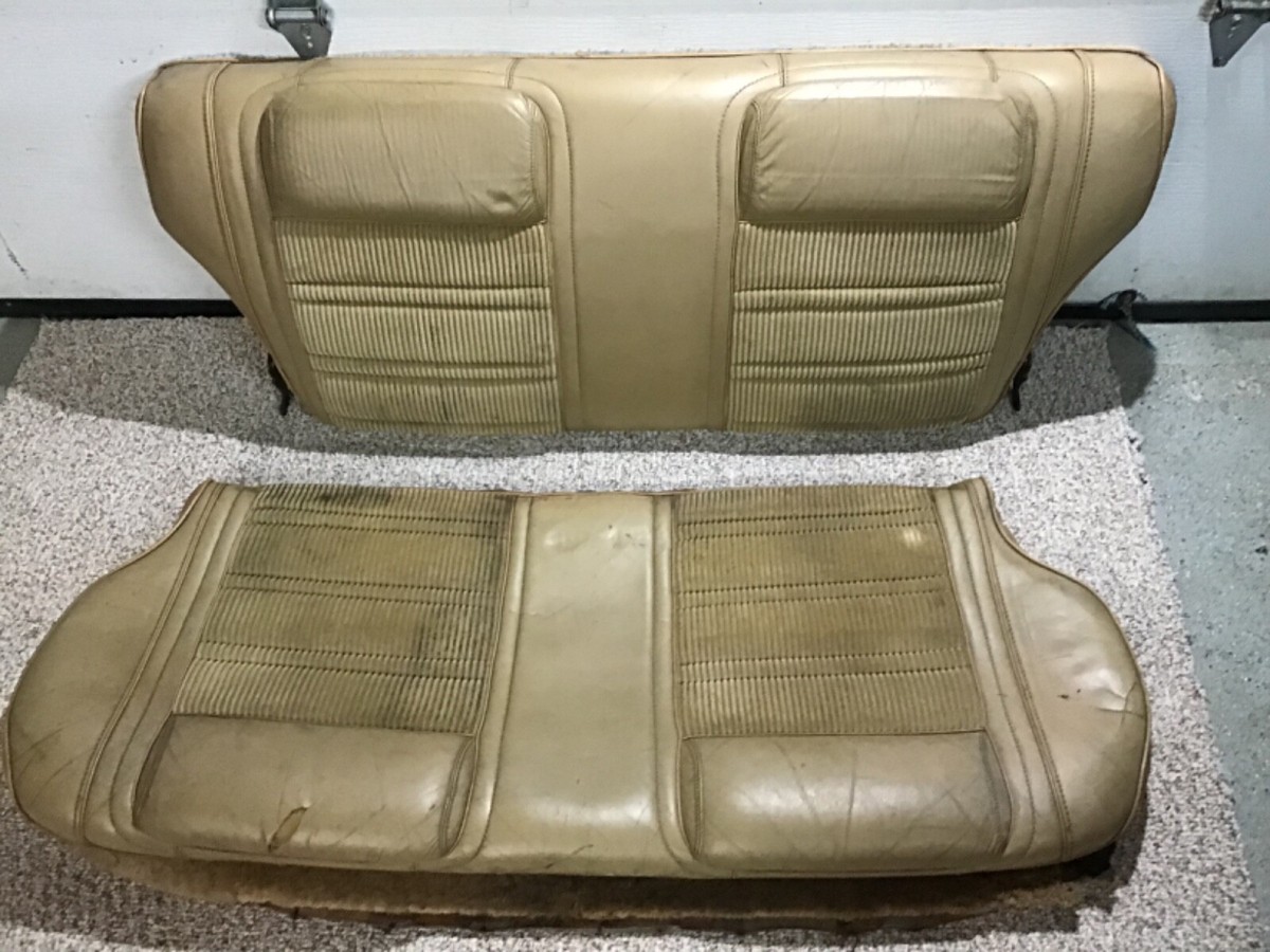 Jeep Grand Wagoneer rear leather seat COVER ONLY TAN | eBay