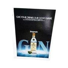 1981 Seagrams Extra Dry Gin Originl Magazine Print Ad Vintage