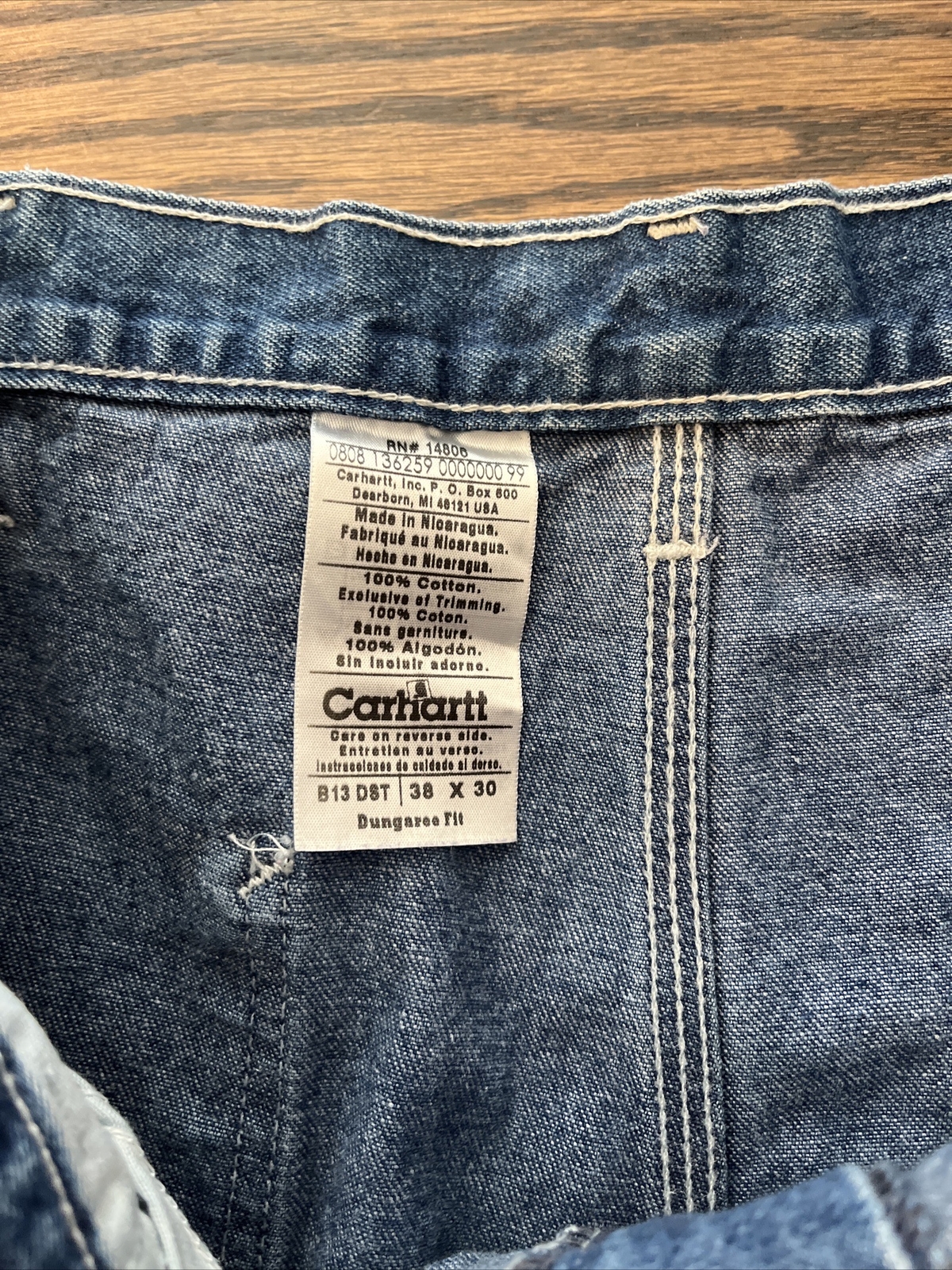 Carhartt Men’s 35 X 29.5 Dungaree Fit  Blue Jeans - View 4