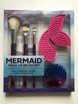 (18,90 /Einheit) MERMAID Make-UP Brush Set Pinselset Pinsel Meerjungfrau