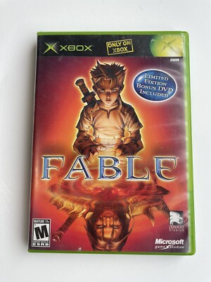 Fable (Microsoft Xbox, 2004) Complete W/ Limited Edition Bonus Disc