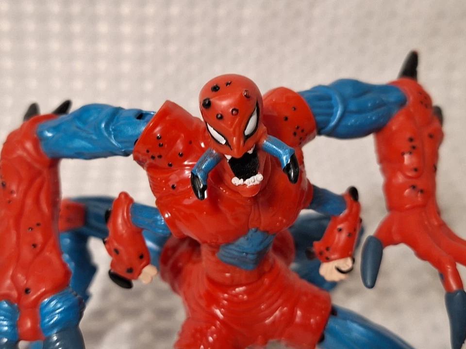 Boneco de ação 1997 Toy Biz Marvel Spider Man Web Trap Monster Mutant 5,5" - Imagem 3 de 4