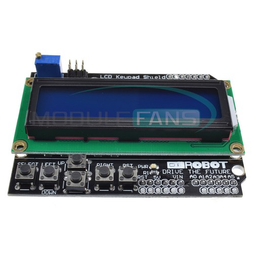 Expansion Board 1602 LCD Board Keypad Shield Blue Backlight For Arduino - Picture 2 of 4