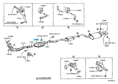 セリーヌ TOYOTA SUPRA MA70 88-93 Genuine 7M-GTE W/Catalyst Converter Assy