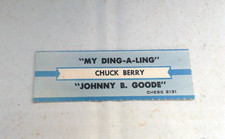 JUKEBOX VINTAGE TITLE STRIP (1) CHUCK BERRY DING A LING/ JOHNNY B. GOODE-L@@K!