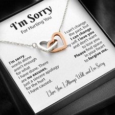 I'm Sorry Necklace Gifts, Apology Gifts For Her, Forgiveness Gift, Wife Gift