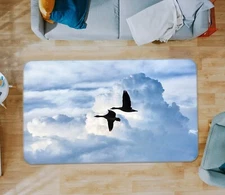 3D Two Birds AHO182022 Animal Non Slip Rug Mat Elegant Photo Carpet Romy