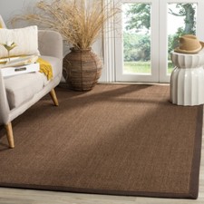 SAFAVIEH Natural Fiber Collection NF131C Brown/Brown Rug