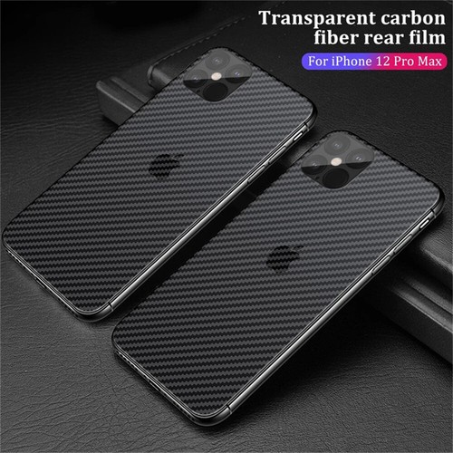 Back Soft Film For iPhone 16 Pro 14 13 12 11 15 SE Carbon Fiber Screen Protector - Picture 24 of 24