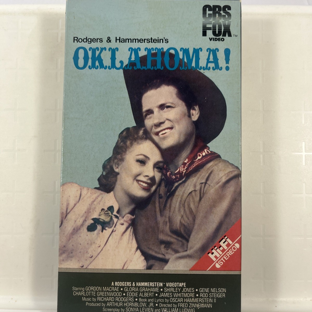 Oklahoma VHS 1984 CBS FOX Red Label Hi Fi Stereo Shirley