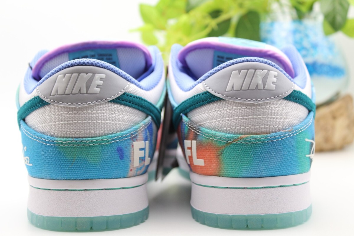 Size 7 - Nike Futura Laboratories x Dunk SB Low Bleached
