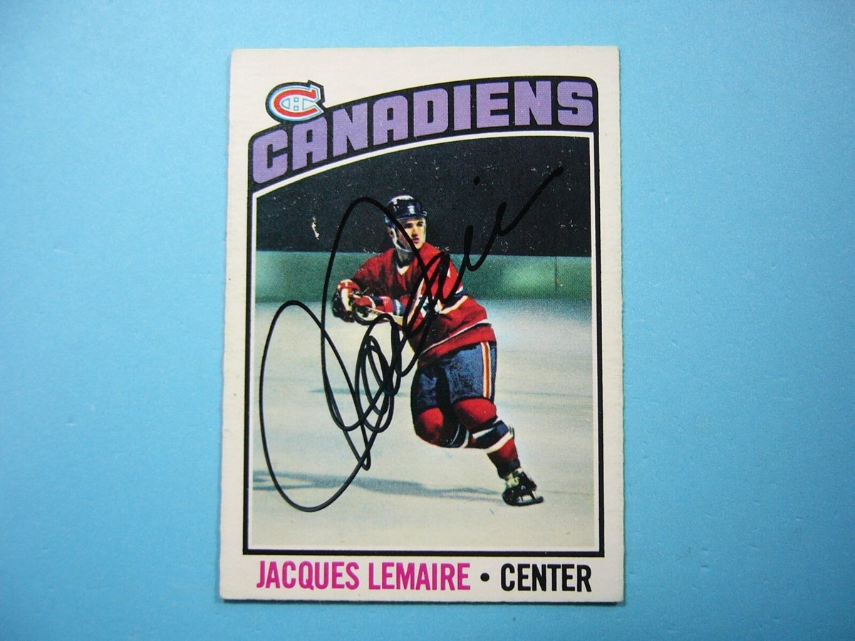 1976/77 O-PEE-CHEE NHL HOCKEY CARD #129 JACQUES LEMAIRE EX