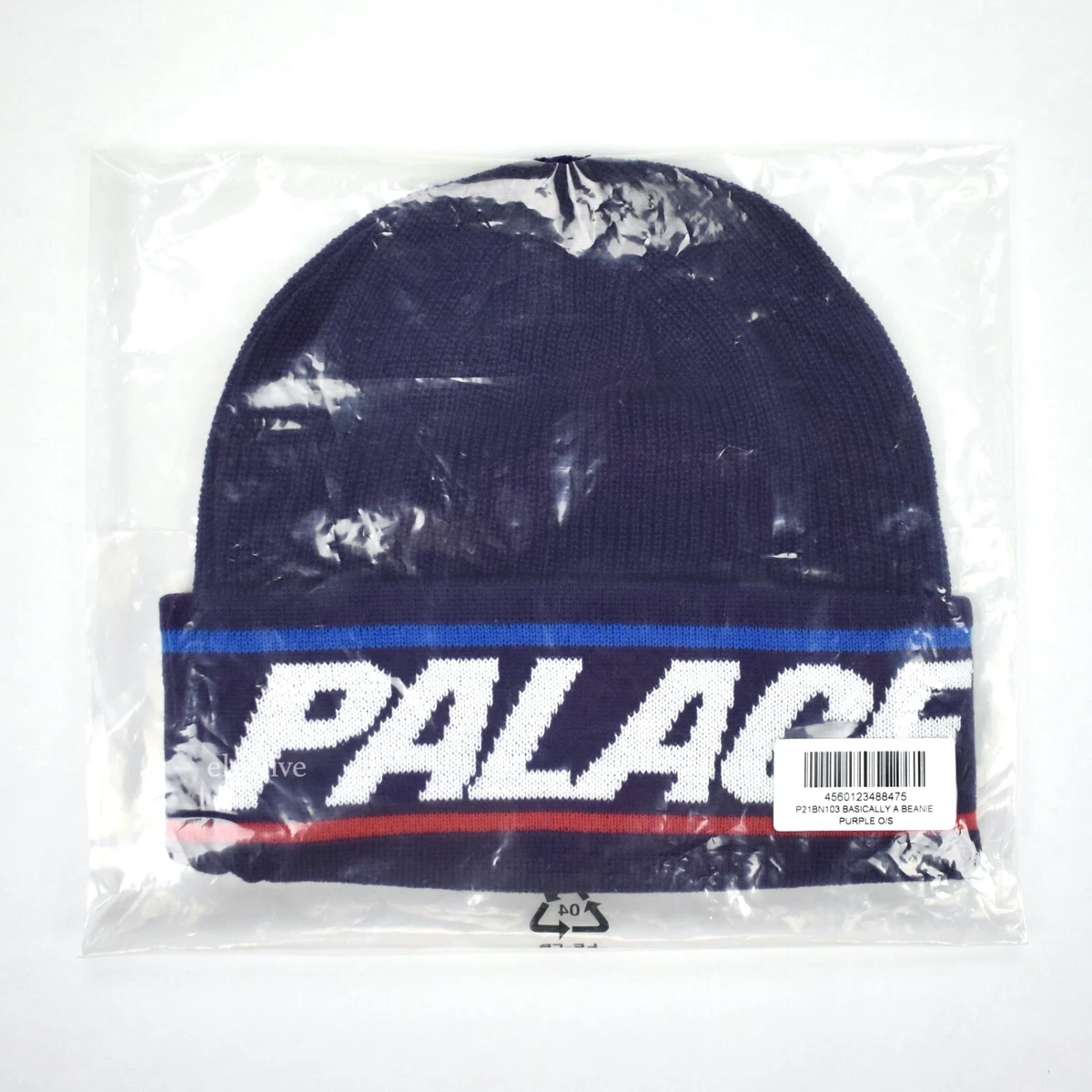 NWT Palace Basically A Beanie Purple Knit Hat Men&#039;s FW21 AUTHENTIC | eBay