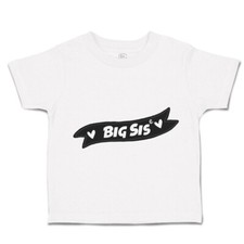 Toddler T-Shirt Big Sister Love Banner Banner Boy Girl Clothes Baby Funny Tee