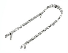 NEW Original 18" Long Lowrider Triple Square Twisted Sissy Bar In Chrome.
