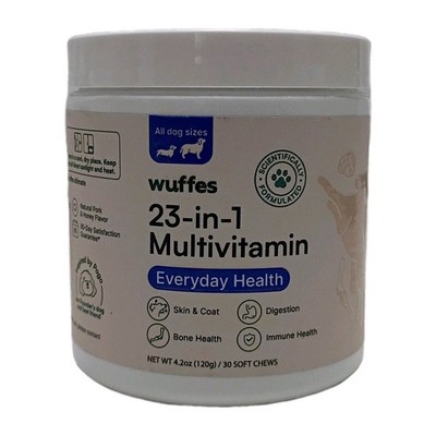 Wuffes 23 In 1 Multivitamin For Dogs All Sizes 30 Count BB 06/27