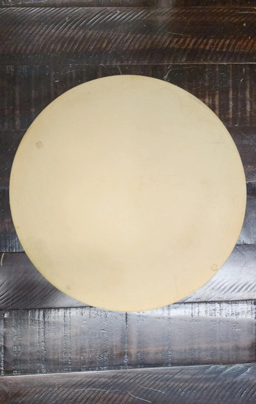 Vintage Pampered Chef 13" round pizza stone family heritage collection USA made