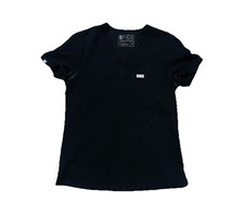 FIGS Technical Collection Women  s XS Black Catarina One-Pocket Scrub Top