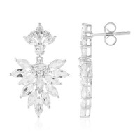 Cavill Sterling Silber Ohrringe WeißEr Topas 5,76Ct Marquise Damen