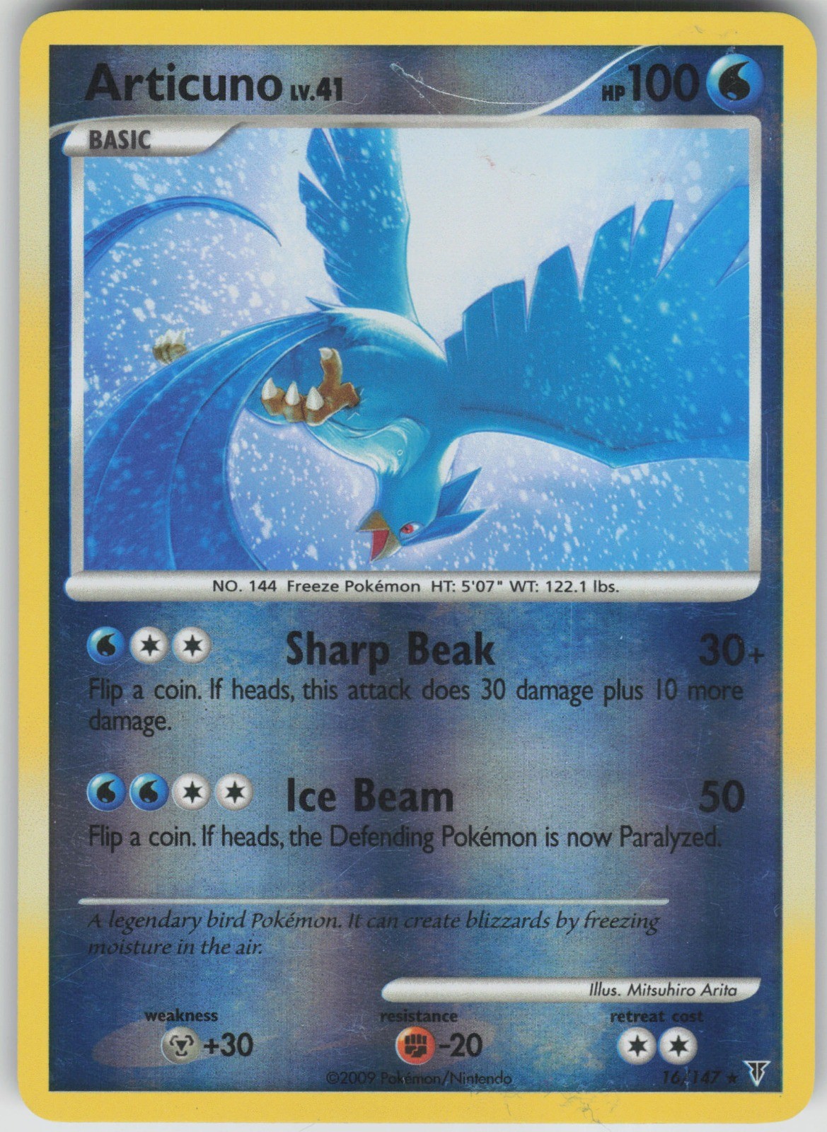 Pokemon TCG Articuno () Rare Reverse Holo Supreme Victors 16