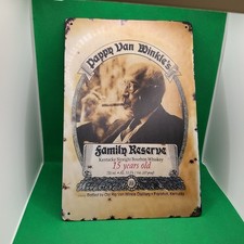 Pappy Van Winkle Bourbon Whiskey-metal Bar Sign