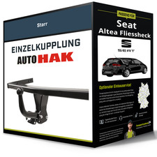 Starre Anhängerkupplung für SEAT Altea Fliessheck 04- Typ 5P1 Auto Hak NEU