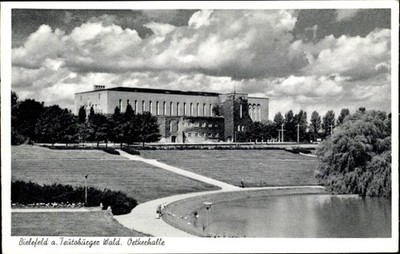 Postcard Bielefeld, park with Oetkerhalle - 11113910