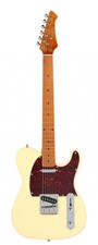 Telecaster style electric guitar suitable for beginners. Vintage White Gloss