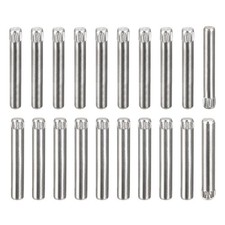 304 Stainless Steel Dowel Pins, 20Pcs 3.1x3mm and 20Pcs 4.1x3mm Knurled Head
