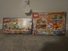 Lego Elves Fire Dragon's Lava Cave 41175 And The Goblin King's Evil Dragon 41183