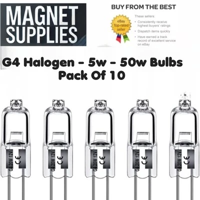 X-10 G4 Halogen Bulbs 5,10 Bulbs 5W 10W 20W 35W 50W Lamp Light Bulb 12v