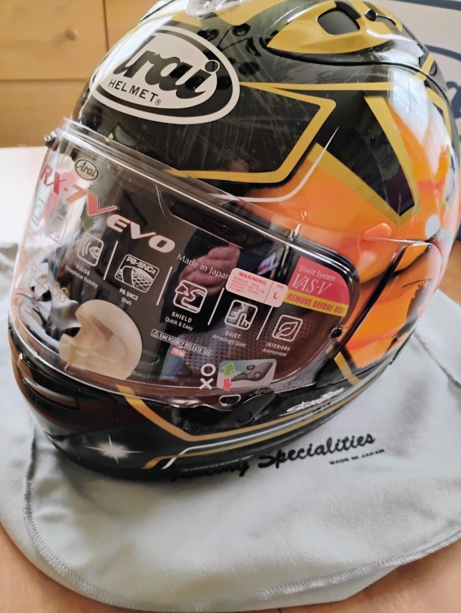 Arai Helmet RX-7V EVO Pedrosa Spirit GOLD L Samurai Motogp Repsol