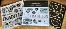 CTMH Z3940 THIN CUTS D2014 EAT PLAY LOVE HAPPINESS is HOMEMADE, Paisleys