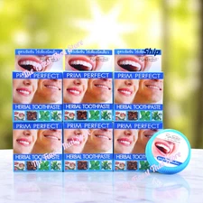 Prim Perfect Thai Herbal Clove Toothpaste Anti Bacteria Whitening Teeth 25g x 6