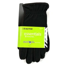 Isotoner Active Essentials Men’s Black Gloves Size Medium SmarTouch Technology