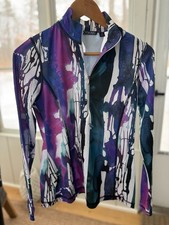 NEW Sno Skins Women M 1/2 Stretch Mid Layer Microfiber Ski Shirt Made USA $129