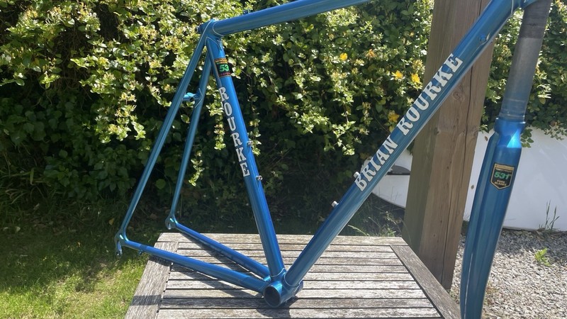 Beautiful hand made Brian Rourke Frameset 495mm, Reynolds 531 Competition