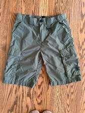 Boy Scouts BSA Centennial Uniform Shorts Green Cargo Nylon - Boy's Youth Large