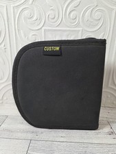Custom Black Zippered CD Case Holds 12 CDs With 9 CDs