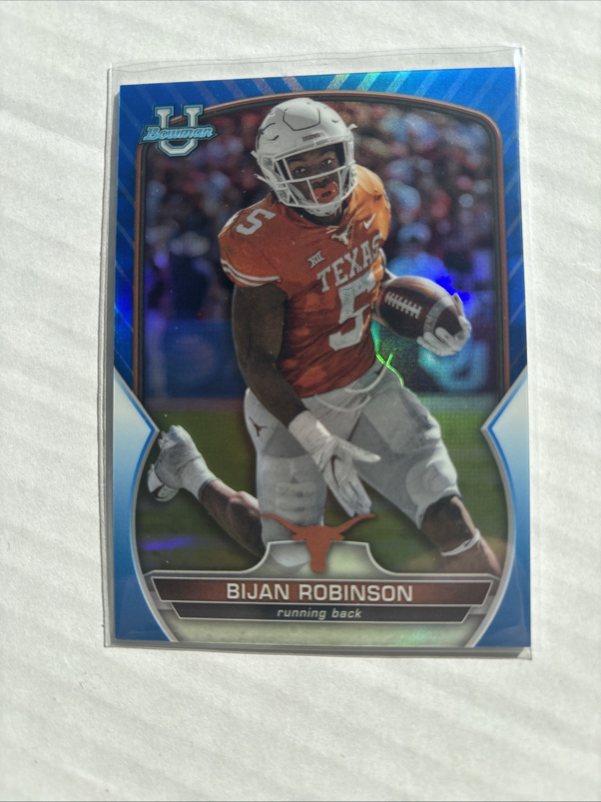 2022 Bowman U Chrome Blue Refractor /199 Bijan Robinson #70