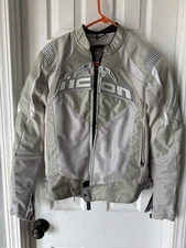 Icon Motorsports Contra Performance Series Motorcycle Jacket Gray Sm