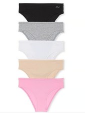 VS PINK 5-Pack Cotton Cheeky Panties Sz XL NEW