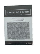 Stampin' Up Cut  Emboss Distressed Tile Embossing Folder NEW  
