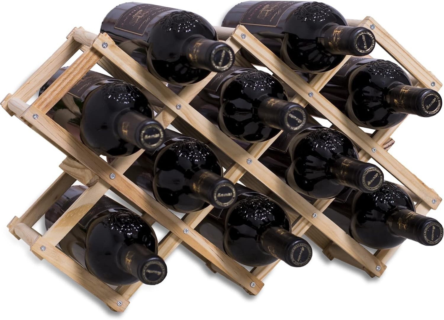 Cantinetta Legno 10 Bottiglie Pieghevole - Conservazione Vino Professionale
