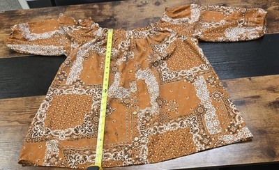 Mileage 2X Women Floral Off The Shoulders with 3/4 Puff Sleeves Blouse