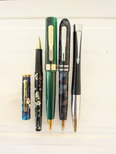 D3 4x Parker Compatible ballpoint pen Lot - Nos Conklin - Pierre Cardin Parker 